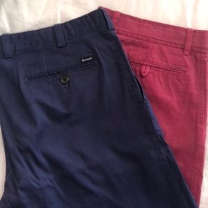 Faconnable Blue and Red Pants. Size 36